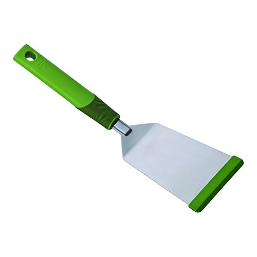 Kuhn Rikon SoftEdge Teppanyaki 11-1/4-Inch Spatula, Green Edge And Handle