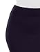 TWINTH Pencil Skirts Plus Size Casual Skirt Elastic Waist Band Scuba Streychy Solid Color Navy M