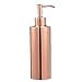 Juvale Soap Dispenser Pump Bottle - Hammered Copper Plated Liquid Soap and Lotion Dispenser for Kitchen and Bathroom, 12 Fluid Ounces
