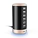USB Charger, Multi USB Wall Charger : Jelly Comb Universal 6-Port Desktop USB Charging Station with Smart Identification for Phones, Tablets, Bluetooth Speakers and More (Black & Light Gold)