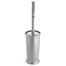 iDesign Kent Toilet Bowl Brush and Holder for Bathroom Storage - Gray