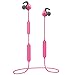 ENKI Wireless Music Earbud Earphone Ultra-light Bluetooth CSR4.1 Sport In-Ear IPX 4 Sweatproof Headphones Headset with Mic, Dual Battery Providing Over 14 Hours Playing Time (Rose Red)