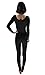 Ensnovo Womens Spandex Bodysuit Long Sleeve Scoop Neckline Footless Unitard