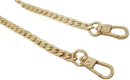 DIY Top Grade 7mm Width Golden Flat Metal Iron Chains Handbag Chains Handbag Accessories Purse Handles Clutch Straps 59 Inches