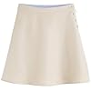 Tommy Hilfiger A-Line Side Button Skort, Kids School Uniform Clothes, Little & Big Girls