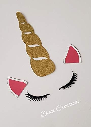 12 Set Unicorn Cut Outs for Goodie Bags