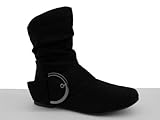 Women's Ankle Booties Buckle Buckle Slouch Flat Heel Strap Fashion Shoes