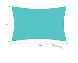 SunnyRoyal Sun Shade Sail 10'x15' Rectangle Shade