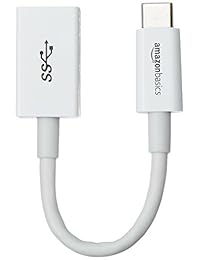 Basics USB tipo C a adaptador USB 3.1 1 generación hembra, color blanco