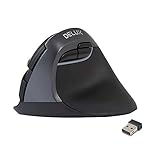 DELUX Small Wireless Vertical Mouse with USB Nano