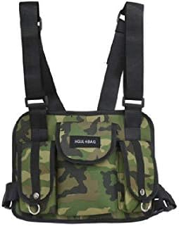 Lasoofar Fashion Chest Pocket Walkie Talkie Harness Bags Pack Hands Free Chest Pocket Harness Bag Holder Vest