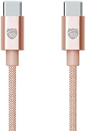 i10 Power Series 6 ft Nylon Braided USB-C Cable - Apple MFI Certified for Macbook, Android Phones, Tablets, Laptops