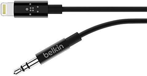 Buy Belkin av10172bt06-blk 3.5mm audio cable with lightning connector, black,6 in Egypt