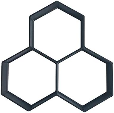 HYRL Garden Pavement Mold DIY Plastic Reusable Walk Manually Road Path Maker Paving Concrete Cement Stepping Stone Paver Walk Mould,E