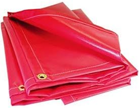 Red 13 Oz. Flame Retardant Vinyl Runner, 30"X20'