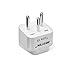 BESTEK Israel Travel Plug Adapter, Grounded Universal Type H Plug Adapter Israel to US Adapter - Ultra Compact for Israel, Palestine and More, 3 Pack