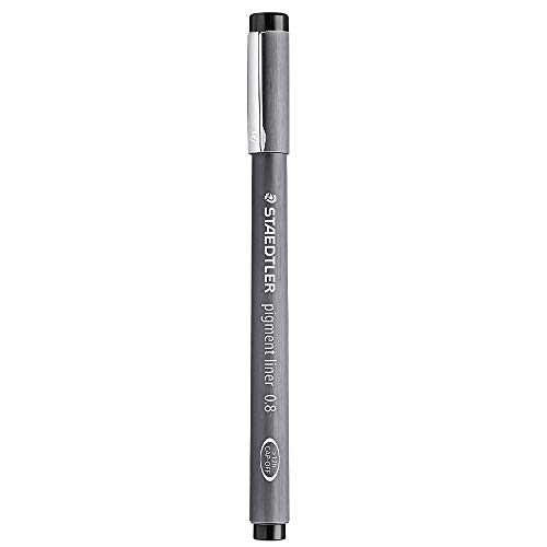 Staedtler Pigment Liner, 0.8mm, Black Ink (308-0.8)