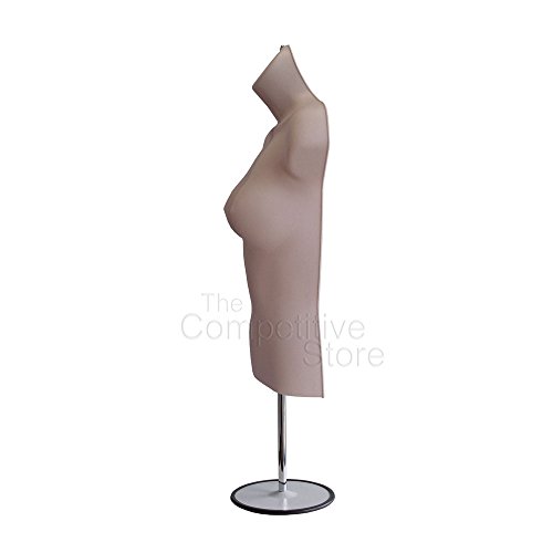 EZMannequins Female Mannequin Torso, Hollow Back Body Tshirt Display