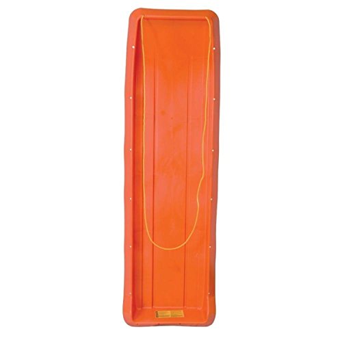 Emsco Group 2916 66" Family Fun Toboggan Sled with Towrope, Orange