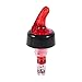 Measured Liquor Pour Spout, 1oz/30ml Hard Plastic Liquor Pourer Flowing Wine Bottle Pour Spout Drinks Wine Cocktail Dispenser for Home Bar Pubs Clubs Bartending Tool, Red