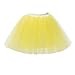 PerfectDay Women's Mini Tutu Ballet Multi-layer Ruffle Frilly Petticoat Skirt