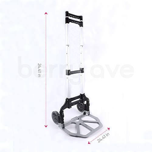 image for Berry Ave Foldable Hand Cart – Easy Folding Hand Truck – Aluminum 