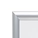 SnapeZo Notice Frame 11x17 Inches, Silver 1 Inch Aluminum Profile, Front-Loading Snap Frame, Wall Mounting, Sleek Series