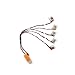 EACHINE E010 Batteries, 3.7V 150MAH 30C Lipo Battery USB Cable Charger Set for EACHINE E010 E013 JJRC H36 GoolRC T36 Quadcopter