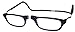 CliC Magnetic Closure Reading Glasses XXL with Adjustable Headband Black 1.75