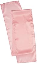 LinenTablecloth 14 x 108-Inch Satin Table Runner Pink