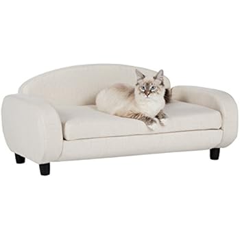Paws & Purrs Pet Upholstered Sofa Bed, Oatmeal