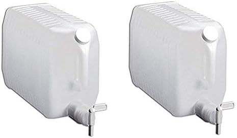 Tolco 2.5 Gallon Plastic Dispenser Carboy with Spigot, HDPE, Natural ((3.Units))