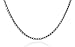 .925 Italian Sterling Silver Box Chain Necklace, 1.2 mm in Width, 30 Inches in Length