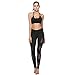 FEIVO Yoga Pants, Women's Power Flex Yoga Pants Tummy Control Workout Yoga Capris Pants Leggings,Mesh-black5,Medium