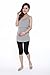YeeSure Maternity Breast-Feeding Tunic Shirt YF11 Tunic Loose Fit Sleeveless Postpartum Jersey Clothes for Maternal (Free size, Light grey)