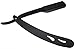 Cornucopia Brands Straight Edge Barber Shaving Razor, Steel Matte Black Folding Straight Razor, Uses Single Edge Replaceable Blades