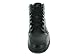 Jordan Air Jordan 1 Mid Youth Round Toe Leather Gray Basketball Shoe (7 M US, Black/Black/Dark Grey)