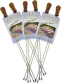 UPC 000503551061, Original Super Skewer Barbecue Skewers - 2 packs of 2 Original Super Skewers (plus one pack FREE) - FREE STANDARD SHIPPING IN USA