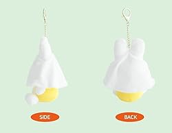 MSGlobal Cute Plush Keychain with Fun Ghost Cape