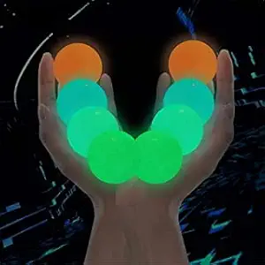 FRSH MNT Glow Stress Relief Sticky Ball, Stick to The Wall and Slowly Fall Off gobbles Sticky Balls Ceiling Sticky Balls, Glow Stress Relief Toys for Kids and Adults