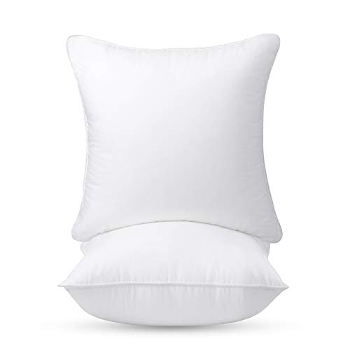 HOMEIDEAS Throw Pillow Inserts 20x20 Inch 100 Cotton Couch Pillow