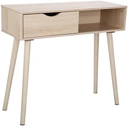 Oak Look Hallway Console Table with 