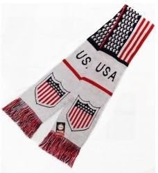 Reppa Double Jacquard Knitted Soccer Scarf - USA