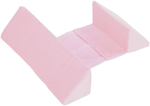 Antibacterial Newborn Infant baby Side Pillow Wedge Adjustable Width 10-22CM, Extra Length for Front Wedge, 1 month,2 month,3 month, 4 month,5 month,6 month old, Light Pink