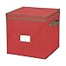Holiday Ornaments Storage Cube with 64 Individual Compartments - Made with Non-Woven Polypropylene Fabric - Removable Top and Convenient Handle.
