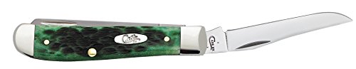 image for CASE XX WR Pocket Knife Pocket Worn Bermuda Green Bone Mini Trapper It