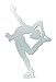 A&R Sports Figure Skater Magnet & Decal, Chrome