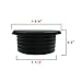 ANZESER 10 Packs Desk Grommet 1.5 inch, PC Computer Desk Plastic Grommet Cord, Tidy Cable Hole Cover Organizers (1.5 Inch, Black)