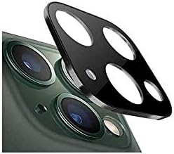 اشتري واقي عدسة كاميرا ايفون 11 برو ماكس/11 برو بحافة معدنية بتغطية كاملة بدرجة صلابة 9 من الزجاج المقوى لموبايل ايفون 11 برو ماكس/11 برو 5.8، 2.5 انش، اسود، قطعة واحدة في مصر