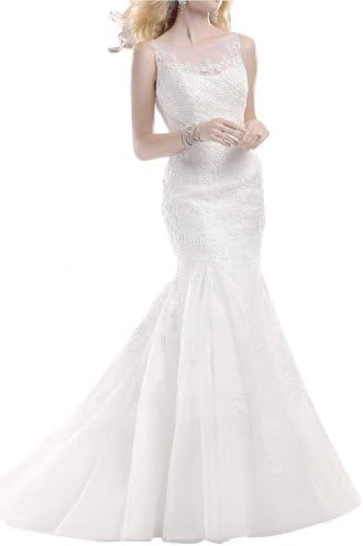 Angel Bride 2014 New Dresses Wedding Dresses Mermaid Long Dresses Lace White- US Size 26W